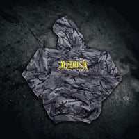 Medusa Camo Hoodie With Yellow Logo