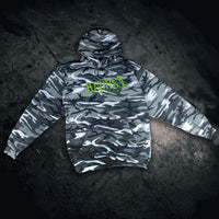 Medusa Light Camo Hoodie With Green Logo