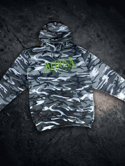 Medusa Light Camo Hoodie With Green Logo